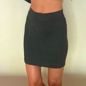 Gray pencil skirt